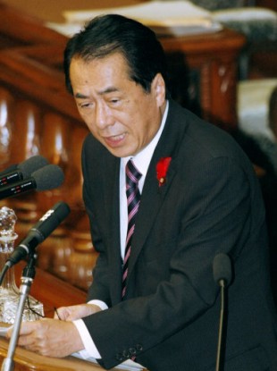 Prime Minister Naoto Kan