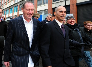 Paul Gascoigne leaves Newcastle Magistrates' Court after avoiding jail despite being caught driving while more than four times the legal alcohol limit.