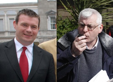 Labour's Alan Kelly (left) and socialist Joe Higgins have both vacated their seats in the European Parliament after being elected to the Dáil.