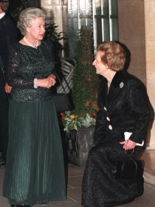 Alpha female: Even Margaret Thatcher had to creak at the knees to fulfill British royal etiquette