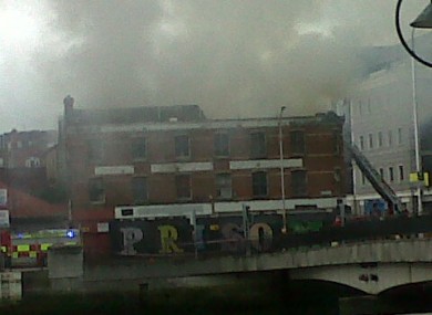 Earlier, Twitter user @martaricci posted this picture of smoke rising from the building