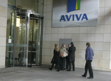 Aviva staff in Dublin last week