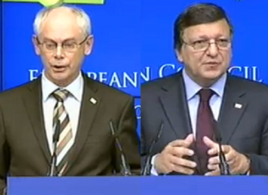 Herman van Rompuy and Jose Manuel Barroso have assured that a package of decisions to fight the European debt crisis will be contained.