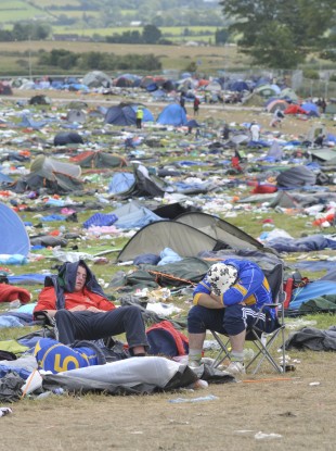 Festival-goers after last year's event.
