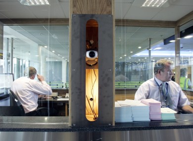 Garda immigration officers at Dublin airport