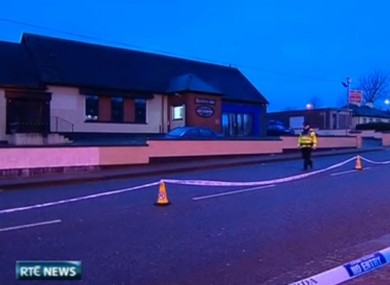 The scene outside the pub in Ballyphehane where Gerard Delaney died in December
