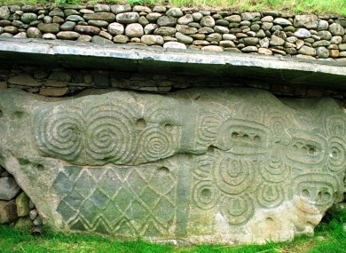 Ancient markings at New Grange, Co Meath