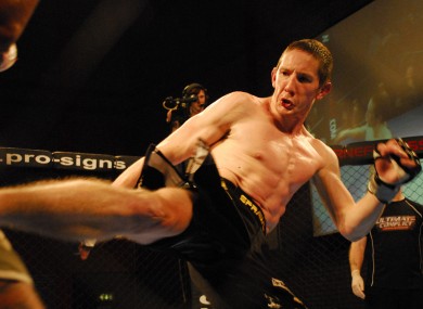 Damien “The Rage” Rooney in action.