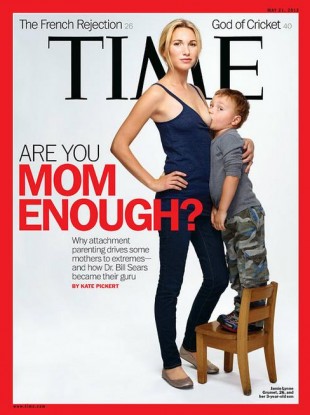 Front cover creates debate over 'attachment parenting'