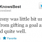 Arsene Wenger takes an optimistic view of the goalkeeper's performance (note: may not actually be him).