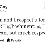 Tyson Gay's constant retweeting of compliments makes his Twitter account necessary to follow for the cringeworthy factor that somehow makes it simultaneously compelling. Plus, he might retweet you.