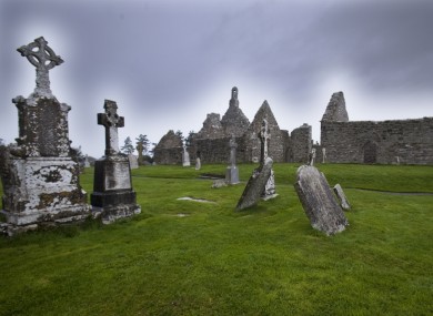 The Christian Monastic Site at Clonmacnoise on the eastern banks of the River Shannon in County Offaly, which dates from the mid- 6th century