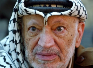 A 2004 file photo of Yasser Arafat.