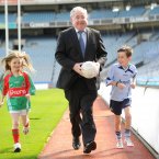 Isla Kelly and Isaac Spratt with Minister for Communications Pat Rabbitte. Image: Jason Clarke Photography