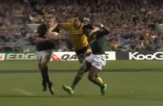 VIDEO: Ashley-Cooper takes two Springboks out at once