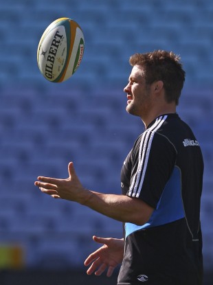 All Black captain Richie McCaw in training last month.