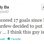 Demba Ba's brother isn't a fan of the Newcastle manager's team selection.