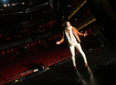 Katie Taylor at the Grand Canal Theatre, where she'll fight in the new year.