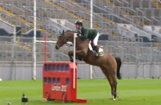 VIDEO: Cian O’Connor brings show-jumping to Croke Park