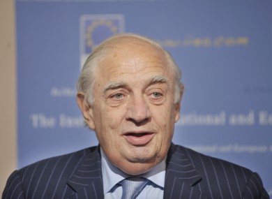 Peter Sutherland (file photo)