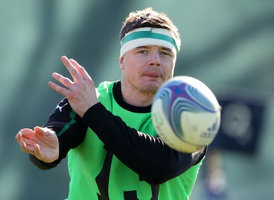 Brian O'Driscoll trains earlier this week.