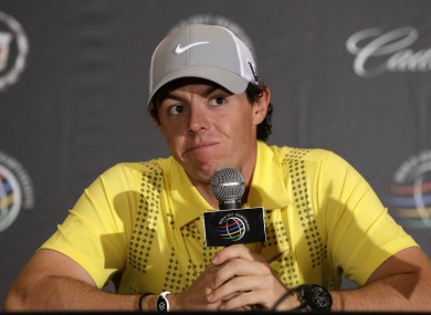 McIlroy today.