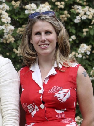 File photo from 24 July of Caroline Criado-Perez, co-founder of the Women's Room, who received Twitter threats