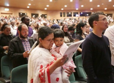Samsoom Nahar, originally from Bangladesh, at a citizenship ceremony in Dublin's convention centre in May