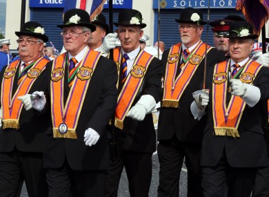 The main 12th July parade last weekend.