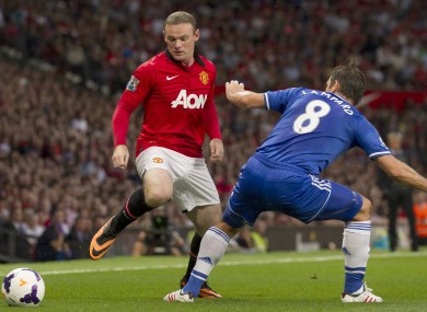 Wayne Rooney (left) and Frank Lampard.