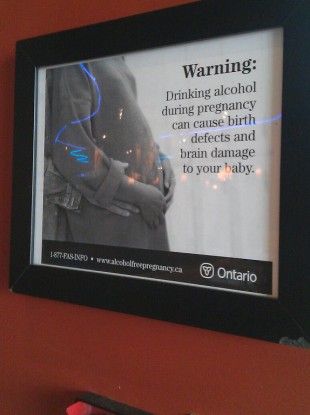 Signs such as this are common in the Canadian province of Ontario.