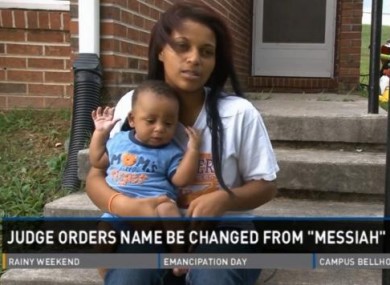 Seven-month-old Martin DeShawn McCullough with his mother.