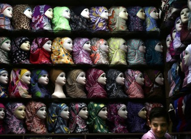 A city market in Damascus, where some continue to try and lead life as usual.