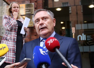 Brendan Howlin in Dublin yesterday