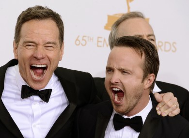 Breaking Bad's Bryan Cranston and Aaron Paul.