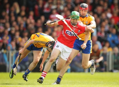 Cork's William Egan and Clare's Darach Honan.