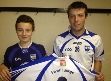 Kidney transplant Oisin with Kevin Daly, Captain, Waterford minor hurling