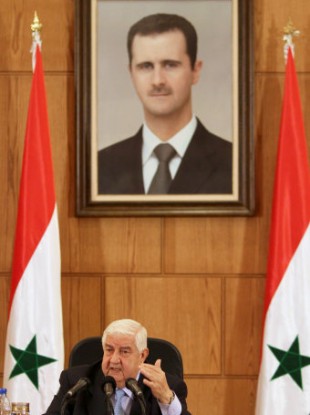 Syrian Foreign Minister Walid al-Moallem.