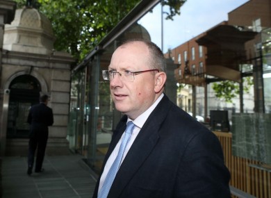 Jeremy Masding arrives at Leinster House today