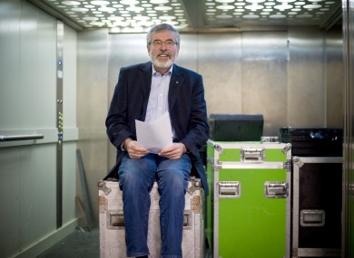 Ready to go: Sinn Féin leader Gerry Adams