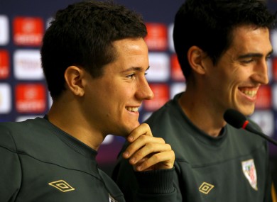 Staying put: Athletic Bilbao's Ander Herrera (left). File picture.
