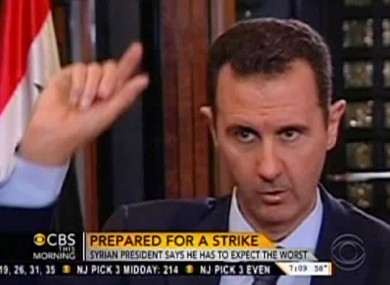 Bashar Assad said that the US should
