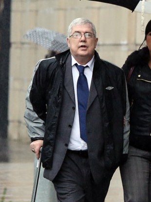 Liam Adams arrives in court today.