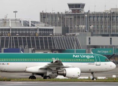 Aer Lingus plane at Dublin Airport