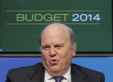 Minister for Finance Michael Noonan TD