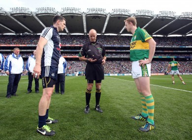 Dublin's Stephen Cluxton and Kerry's Colm Cooper.