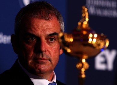 McGinley: Europe hoping to defend Ryder Cup in Gleneagles next year.