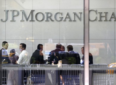 The lobby of JP Morgan Chase headquarters on Park Avenue in New York
