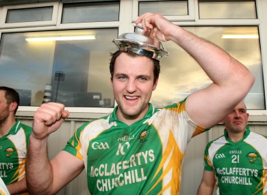 Glenswilly's Michael Murphy celebrates after the game.