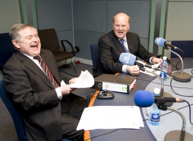 Brendan Howlin and Michael Noonan on RTÉ Radio 1 last year.